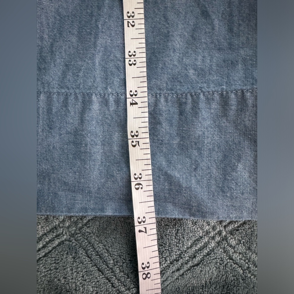 NWT JCrew Tie-back tiered chambray dress - Picture 6 of 7